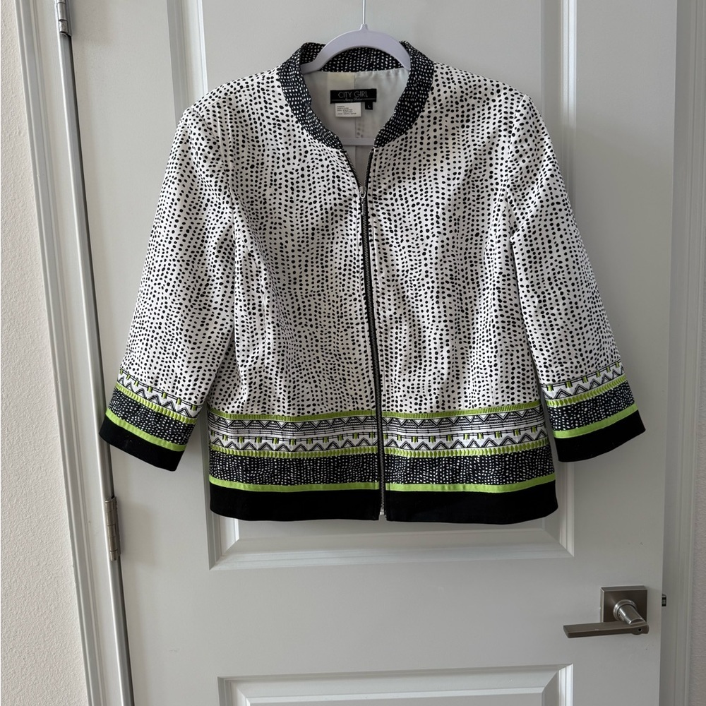 Nancy Bolen City Girl Size Large Blazer Jacket Art-to-Wear
Colorful - Picture 7 of 7